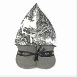 Vintage Grey Hooded Towel