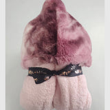 Fluffy Sorbet Merlot Pink Hooded Towel