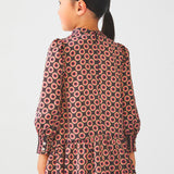 Satin Print Dress