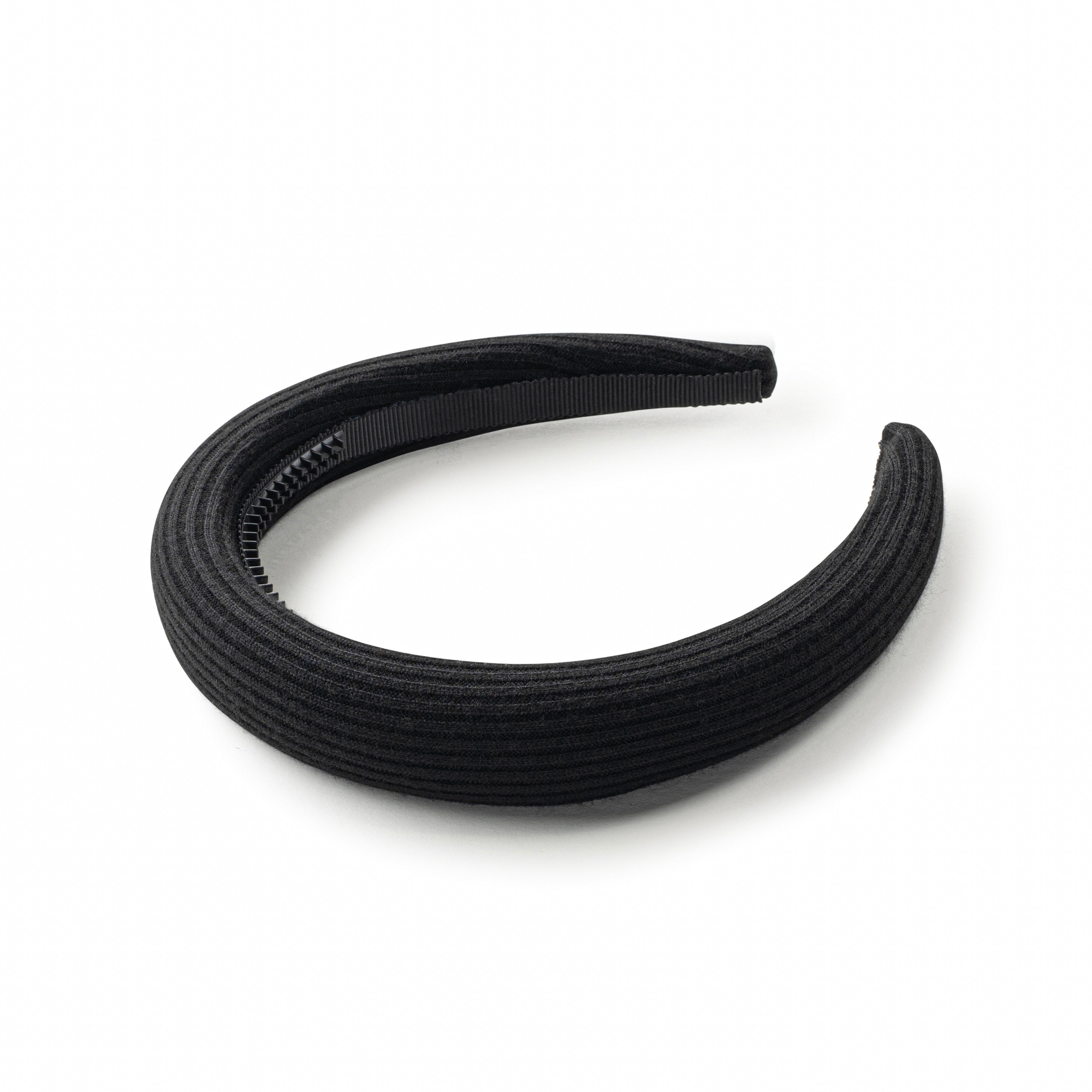 Eva Logo Ribbed Knit Padded Headband
